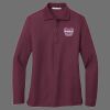 Ladies Silk Touch Long Sleeve Polo Thumbnail