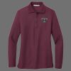 Ladies Silk Touch Long Sleeve Polo Thumbnail