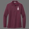 Ladies Silk Touch Long Sleeve Polo Thumbnail