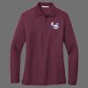 Ladies Silk Touch Long Sleeve Polo Thumbnail