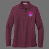 Ladies Silk Touch Long Sleeve Polo Thumbnail