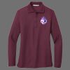 Ladies Silk Touch Long Sleeve Polo Thumbnail