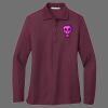 Ladies Silk Touch Long Sleeve Polo Thumbnail