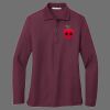 Ladies Silk Touch Long Sleeve Polo Thumbnail