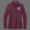Ladies Silk Touch Long Sleeve Polo Thumbnail