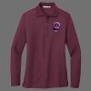 Ladies Silk Touch Long Sleeve Polo Thumbnail