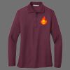 Ladies Silk Touch Long Sleeve Polo Thumbnail