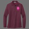 Ladies Silk Touch Long Sleeve Polo Thumbnail