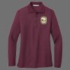 Ladies Silk Touch Long Sleeve Polo Thumbnail