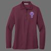Ladies Silk Touch Long Sleeve Polo Thumbnail