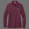 Ladies Silk Touch Long Sleeve Polo Thumbnail