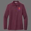 Ladies Silk Touch Long Sleeve Polo Thumbnail