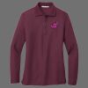 Ladies Silk Touch Long Sleeve Polo Thumbnail
