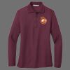 Ladies Silk Touch Long Sleeve Polo Thumbnail
