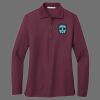 Ladies Silk Touch Long Sleeve Polo Thumbnail