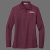 Ladies Silk Touch Long Sleeve Polo Thumbnail