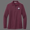 Ladies Silk Touch Long Sleeve Polo Thumbnail