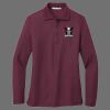 Ladies Silk Touch Long Sleeve Polo Thumbnail