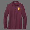 Ladies Silk Touch Long Sleeve Polo Thumbnail