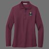 Ladies Silk Touch Long Sleeve Polo Thumbnail