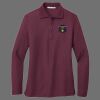Ladies Silk Touch Long Sleeve Polo Thumbnail