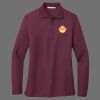Ladies Silk Touch Long Sleeve Polo Thumbnail