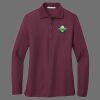Ladies Silk Touch Long Sleeve Polo Thumbnail