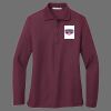 Ladies Silk Touch Long Sleeve Polo Thumbnail