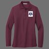 Ladies Silk Touch Long Sleeve Polo Thumbnail
