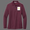 Ladies Silk Touch Long Sleeve Polo Thumbnail