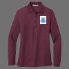 Ladies Silk Touch Long Sleeve Polo Thumbnail