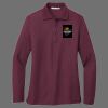 Ladies Silk Touch Long Sleeve Polo Thumbnail