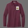 Ladies Silk Touch Long Sleeve Polo Thumbnail