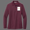 Ladies Silk Touch Long Sleeve Polo Thumbnail