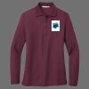 Ladies Silk Touch Long Sleeve Polo Thumbnail