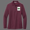 Ladies Silk Touch Long Sleeve Polo Thumbnail