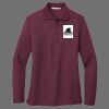 Ladies Silk Touch Long Sleeve Polo Thumbnail