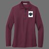 Ladies Silk Touch Long Sleeve Polo Thumbnail