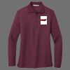 Ladies Silk Touch Long Sleeve Polo Thumbnail