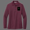 Ladies Silk Touch Long Sleeve Polo Thumbnail