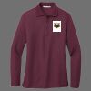 Ladies Silk Touch Long Sleeve Polo Thumbnail