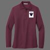 Ladies Silk Touch Long Sleeve Polo Thumbnail