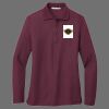 Ladies Silk Touch Long Sleeve Polo Thumbnail