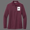 Ladies Silk Touch Long Sleeve Polo Thumbnail