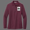 Ladies Silk Touch Long Sleeve Polo Thumbnail