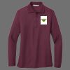 Ladies Silk Touch Long Sleeve Polo Thumbnail