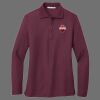 Ladies Silk Touch Long Sleeve Polo Thumbnail