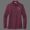 Ladies Silk Touch Long Sleeve Polo Thumbnail