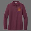Ladies Silk Touch Long Sleeve Polo Thumbnail
