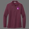 Ladies Silk Touch Long Sleeve Polo Thumbnail